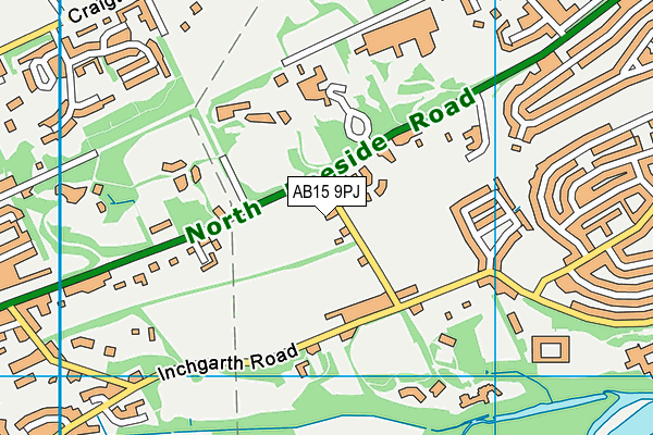 AB15 9PJ map - OS VectorMap District (Ordnance Survey)