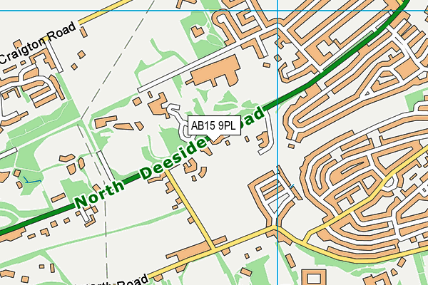 AB15 9PL map - OS VectorMap District (Ordnance Survey)