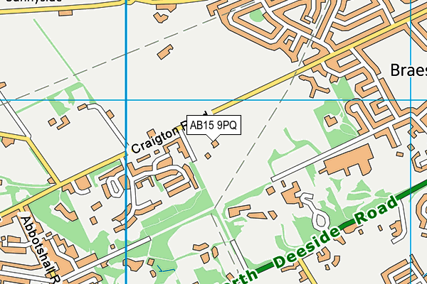 AB15 9PQ map - OS VectorMap District (Ordnance Survey)