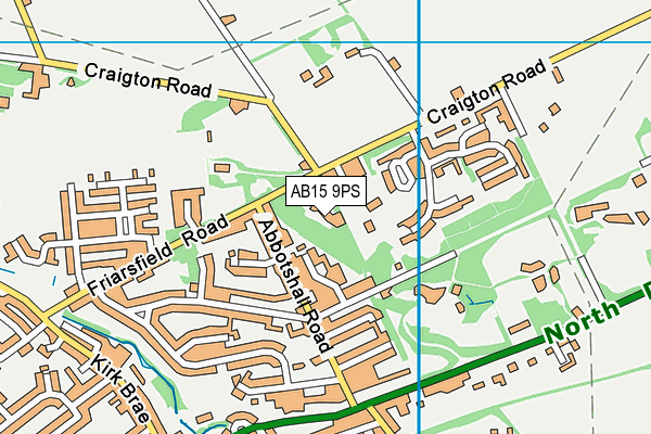 AB15 9PS map - OS VectorMap District (Ordnance Survey)