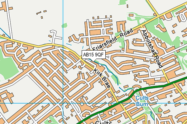 AB15 9QF map - OS VectorMap District (Ordnance Survey)