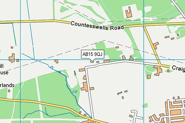 AB15 9QJ map - OS VectorMap District (Ordnance Survey)