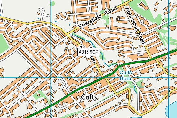 AB15 9QP map - OS VectorMap District (Ordnance Survey)