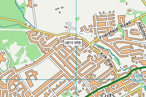 AB15 9RB map - OS VectorMap District (Ordnance Survey)