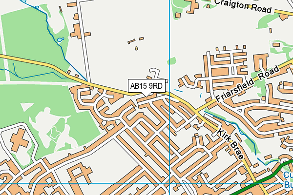 AB15 9RD map - OS VectorMap District (Ordnance Survey)