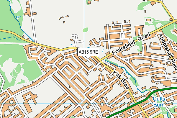 AB15 9RE map - OS VectorMap District (Ordnance Survey)