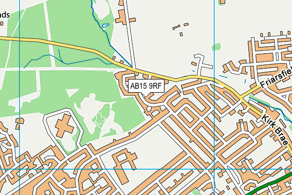 AB15 9RF map - OS VectorMap District (Ordnance Survey)