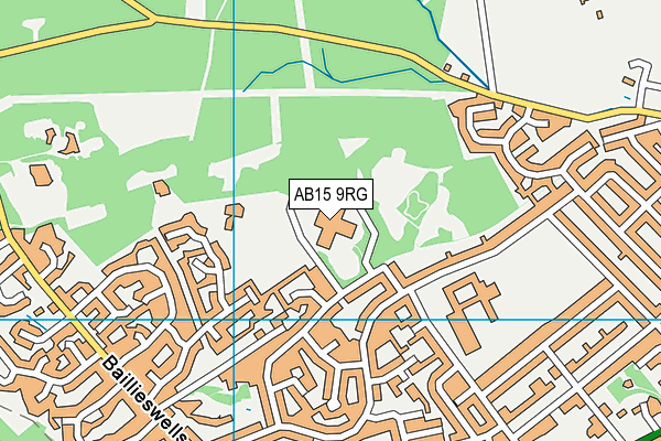 AB15 9RG map - OS VectorMap District (Ordnance Survey)