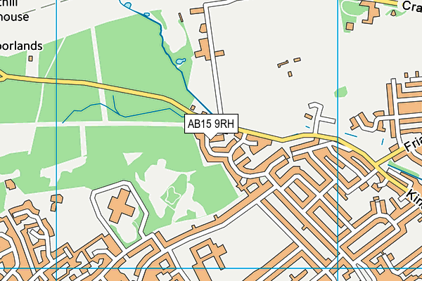 AB15 9RH map - OS VectorMap District (Ordnance Survey)