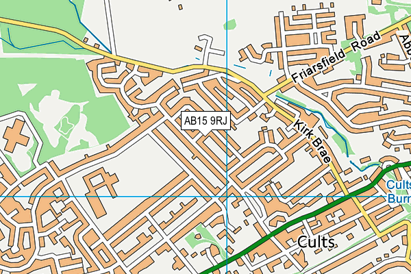 AB15 9RJ map - OS VectorMap District (Ordnance Survey)