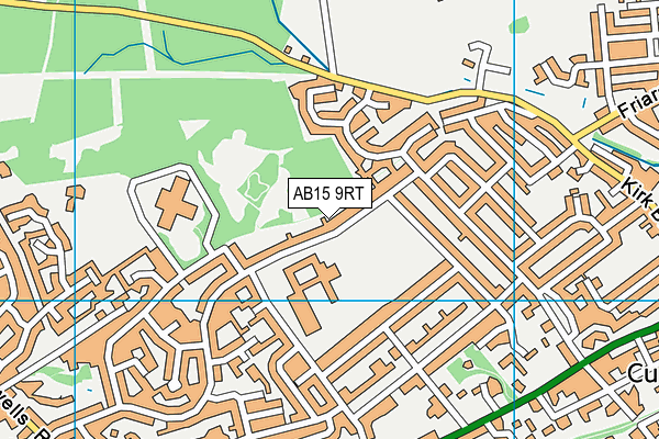 AB15 9RT map - OS VectorMap District (Ordnance Survey)