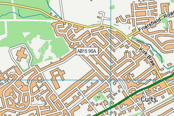 AB15 9SA map - OS VectorMap District (Ordnance Survey)