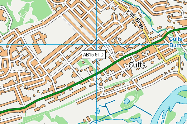 AB15 9TD map - OS VectorMap District (Ordnance Survey)