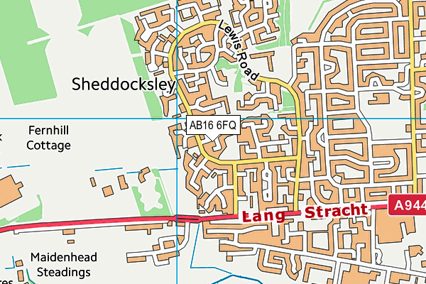 AB16 6FQ map - OS VectorMap District (Ordnance Survey)