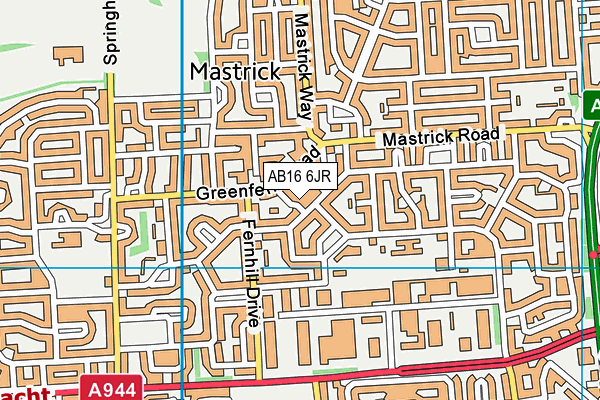 AB16 6JR map - OS VectorMap District (Ordnance Survey)