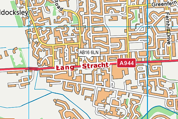 AB16 6LN map - OS VectorMap District (Ordnance Survey)