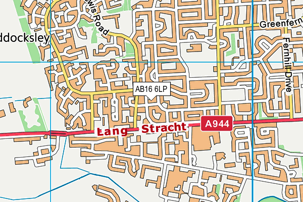 AB16 6LP map - OS VectorMap District (Ordnance Survey)
