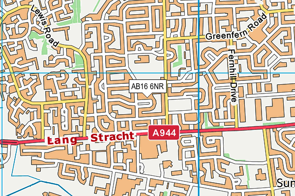 AB16 6NR map - OS VectorMap District (Ordnance Survey)