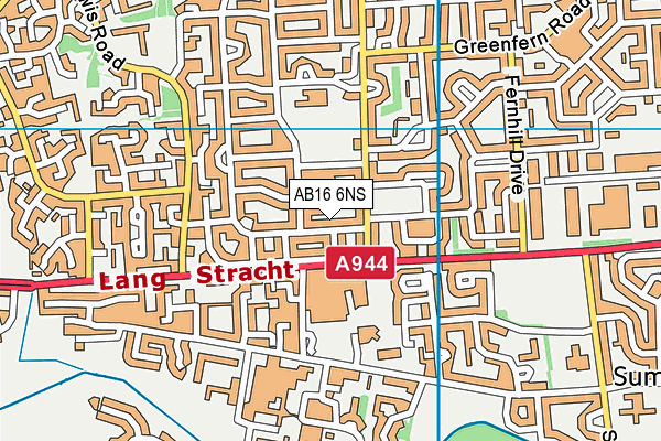 AB16 6NS map - OS VectorMap District (Ordnance Survey)