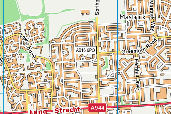 AB16 6PQ map - OS VectorMap District (Ordnance Survey)