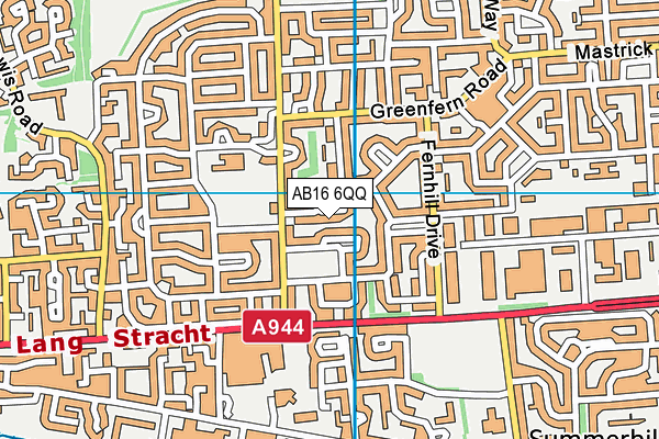 AB16 6QQ map - OS VectorMap District (Ordnance Survey)