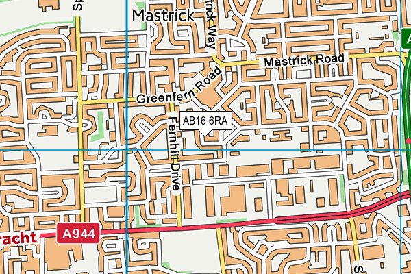 AB16 6RA map - OS VectorMap District (Ordnance Survey)