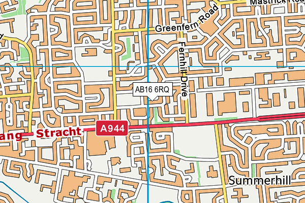 AB16 6RQ map - OS VectorMap District (Ordnance Survey)
