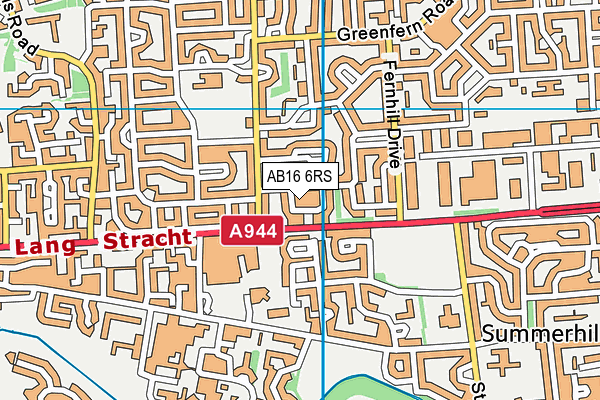 AB16 6RS map - OS VectorMap District (Ordnance Survey)