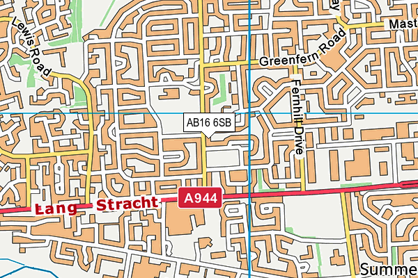 AB16 6SB map - OS VectorMap District (Ordnance Survey)