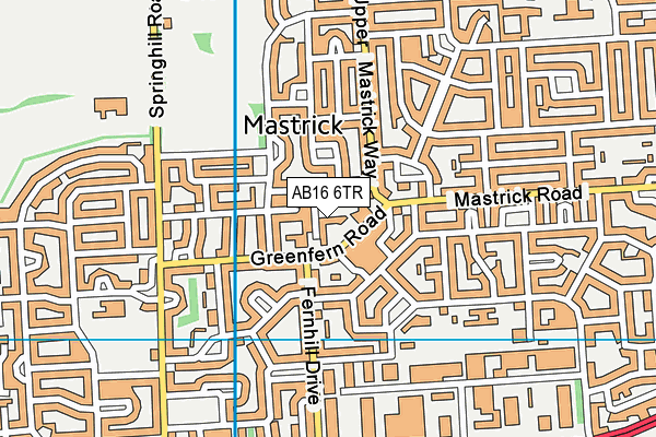 AB16 6TR map - OS VectorMap District (Ordnance Survey)