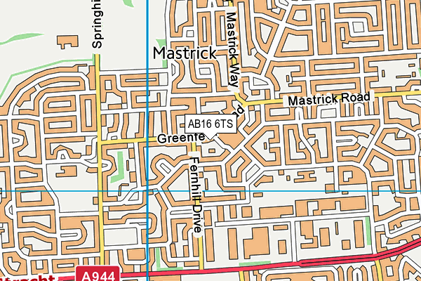 AB16 6TS map - OS VectorMap District (Ordnance Survey)