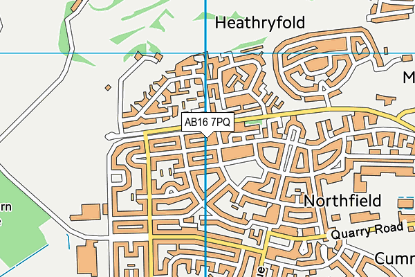 AB16 7PQ map - OS VectorMap District (Ordnance Survey)