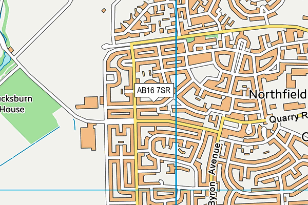AB16 7SR map - OS VectorMap District (Ordnance Survey)