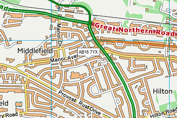 Map of ABERDEEN TRANSPORT LTD at district scale