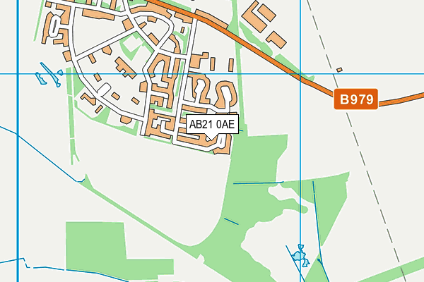 AB21 0AE map - OS VectorMap District (Ordnance Survey)