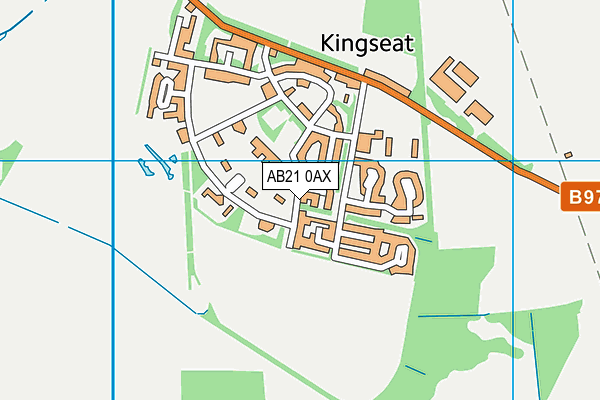 AB21 0AX map - OS VectorMap District (Ordnance Survey)