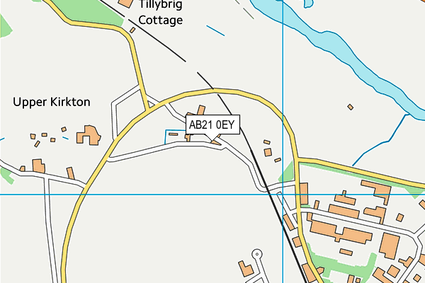 AB21 0EY map - OS VectorMap District (Ordnance Survey)