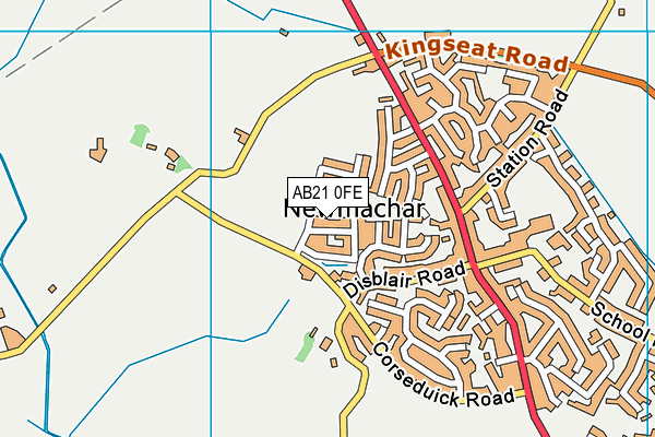 AB21 0FE map - OS VectorMap District (Ordnance Survey)