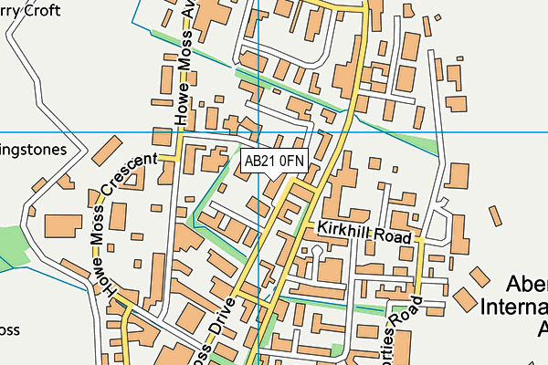 AB21 0FN map - OS VectorMap District (Ordnance Survey)