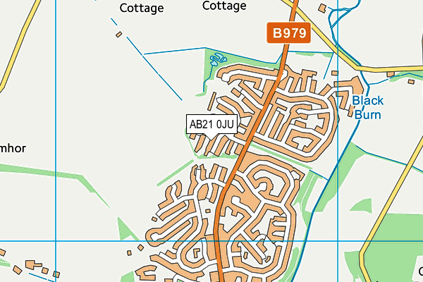 AB21 0JU map - OS VectorMap District (Ordnance Survey)