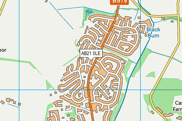 AB21 0LE map - OS VectorMap District (Ordnance Survey)