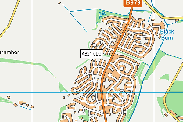 AB21 0LG map - OS VectorMap District (Ordnance Survey)
