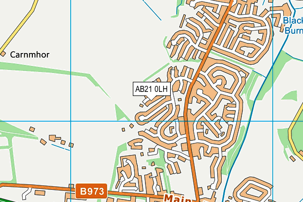 AB21 0LH map - OS VectorMap District (Ordnance Survey)