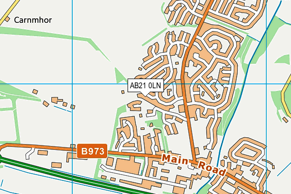 AB21 0LN map - OS VectorMap District (Ordnance Survey)
