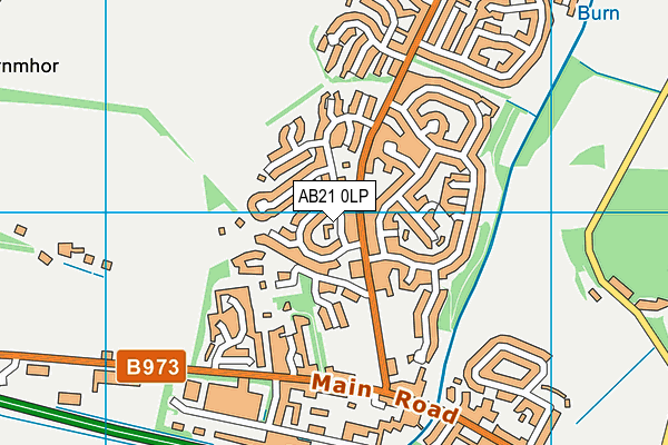 AB21 0LP map - OS VectorMap District (Ordnance Survey)