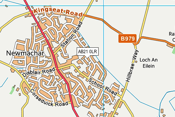 AB21 0LR map - OS VectorMap District (Ordnance Survey)