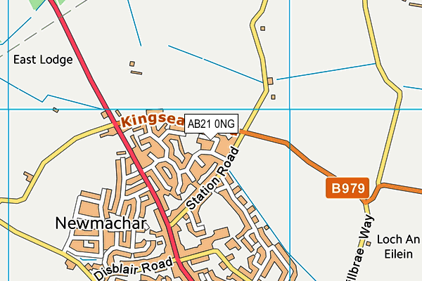 AB21 0NG map - OS VectorMap District (Ordnance Survey)