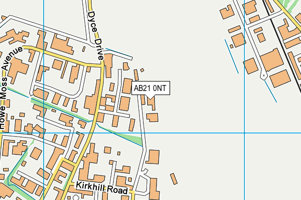 AB21 0NT map - OS VectorMap District (Ordnance Survey)