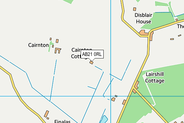 AB21 0RL map - OS VectorMap District (Ordnance Survey)