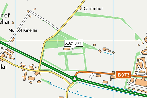 AB21 0RY map - OS VectorMap District (Ordnance Survey)